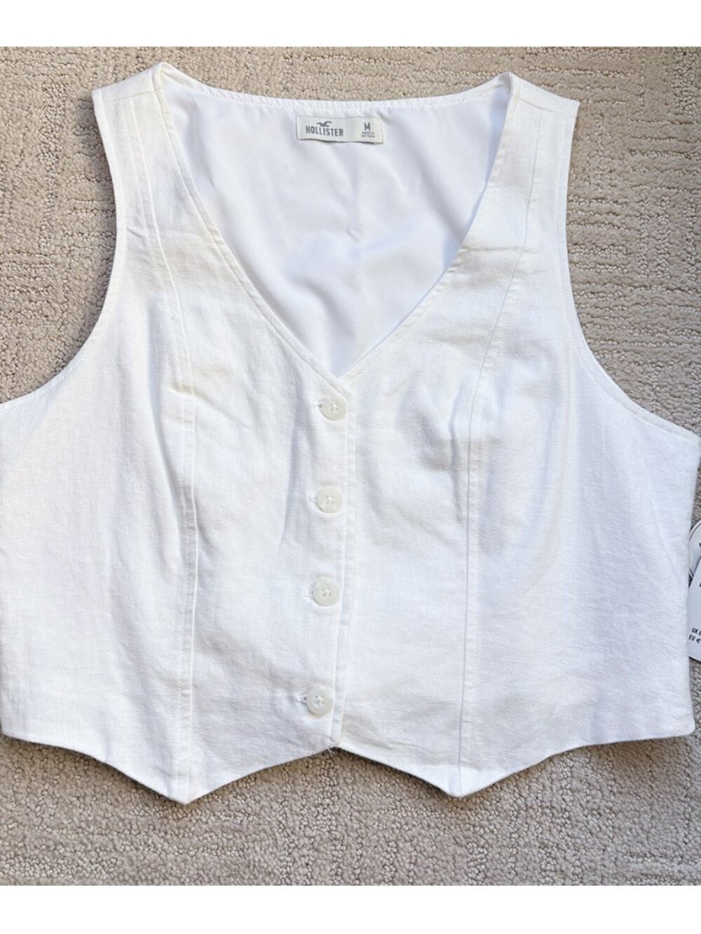 Hollister Linen blend Vest